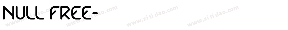 Null Free字体转换